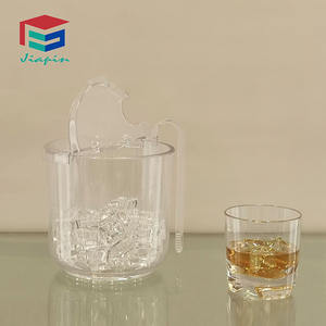 Sert plastik kovalar 2L kırılmaz plastik buz kovası polikarbonat buz kovası kapaklı - Product Image 2