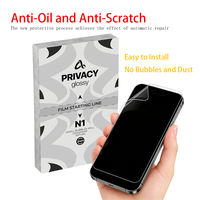 Film anti-espionnage pour smartphone, protection d'écran de confidentialité en TPU premium pour iPhone 15 Pro Max/15/16 Pro Max/16/17 Pro Max/17