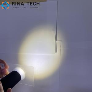 Película de difusión de luz mixta de ángulo pequeño Rina Tech al por mayor, grado PC ignífugo V-2 para linternas de techo y focos - Product Image 6