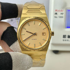 Luxury Strongest 4200 Hexagonal Strap Sapphire Glass Mirror Timekeeping Precision Daily Business 18k gold Men's Mechanical <b>Watch</b> - Product Image 2