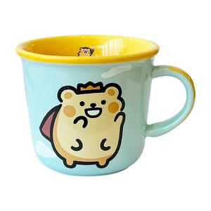 Mug en céramique en forme d'ours avec cuillère, 300 ml, design cartoon, idéal pour un cadeau de remise de diplôme - Product Image 5