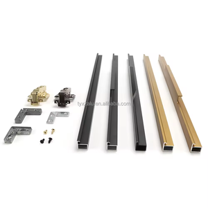 Profil d'armoire en <span class=keywords><strong>aluminium</strong></span> Foshan or noir meuble armoire cadre <span class=keywords><strong>de</strong></span> <span class=keywords><strong>porte</strong></span> profil promenade dans le <span class=keywords><strong>placard</strong></span> profil en <span class=keywords><strong>aluminium</strong></span> - Product Image 1