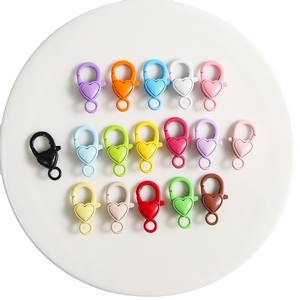 Alliage Lovely Colorful Homard Fermoir Crochets Coeur Porte-clés et Bracelet Chaîne Accessoires pour Bijoux DIY Vente en Gros - Product Image 5