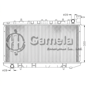Radiador SUNNY B14 '94-96 de Aluminio + Plástico Plateado, Piezas de Auto, Certificado IATF16949, Tamaño OEM - Product Image 1