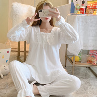 Vêtements de nuit d'hiver pour femmes Nouveau design Ensemble de pyjama en flanelle à manches longues Ladies Nighty for Autumn Season