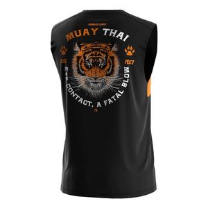 Camisetas de Poliéster para Boxeo Tailandés, Sublimadas, Suaves, para Fitness, Ropa de Boxeo Inglesa, Chalecos Deportivos para Correr - Product Image 4
