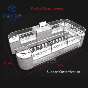 Fornitura di fabbrica su misura orologi da polso riparazione gioielli chiosco Design collana di vetro anello gioielli chiosco per <span class=keywords><strong>centro</strong></span> <span class=keywords><strong>commerciale</strong></span> - Product Image 3