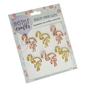 Clips Metálicos Creativos en Forma Especial Color Oro Rosa, Material Metálico para Libros, Material Escolar, Artículos para Fiestas, para Regalo - Product Image 1