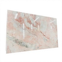 Dalle de marbre vert poli de luxe au design moderne pour îlot de cuisine, comptoir, villa, salon, salle à manger