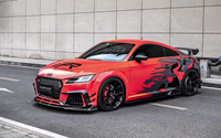 Kit carrosserie en fibre de carbone - Compatible avec Audi TT RS 2015-2019, lèvre avant, diffuseur arrière, jupes latérales, spoiler, haute qualité, ajustement parfait
