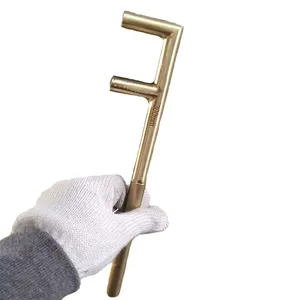 Non sparking bronze alloy valve wheel hook wrench