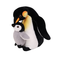 Nouvelle conception de peluche pinguin mère et fils, jouet en peluche réaliste d'animal marin, peluche personnalisée