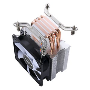 Qiuzaim 4 ống đồng CPU Cooler Light 12V <span class=keywords><strong>Intel</strong></span> lga1700 775 1151 1155 1150 <span class=keywords><strong>1366</strong></span> 1200 2011 vít gắn lại tấm Máy tính để bàn PC - Product Image 3