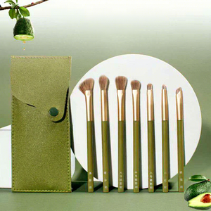Ensemble de pinceaux cosmétiques pour le visage en poils synthétiques avec manche transparent en granulés de plastique, <span class=keywords><strong>pinceau</strong></span> de maquillage Candy - Product Image 1