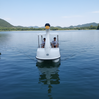 Bateau à pédales gonflable en bois M-078 en forme de cygne ou d'oie pour divertissement familial, usage domestique et intérieur, capacité 100-500 kg, fabriqué à Guangzhou