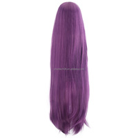La perruque de cosplay The Main Shengda Tokyo cat Meow Meow Fujiwara Pomegranate est une perruque longue et droite de couleur violette, 100 cm.