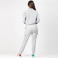 PIHA SPORTS Survêtement de course décontracté en polaire pour femme, en polyester/coton, personnalisable, comprenant un sweat à capuche et un pantalon de sport 2-en-1