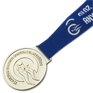 Làm Bơi Đua Giải Thưởng Thổ Nhĩ Kỳ Lưu Niệm Huy Chương Giá Rẻ Wtd Cổ Điển 3D Kim Loại Wtd Tùy Chỉnh Thể Thao Bơi Huy Chương Với Ribbon Móc Áo - Product Image 2