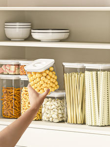 Boîtes scellées de qualité alimentaire, Grains et grains divers, Rangement de cuisine, Boîtes en plastique transparent - Product Image 3