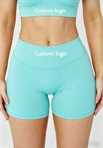 Shorts de yoga Sculptseam en Nylon 66+Spandex, taille mi-haute 5 pouces, effet push-up fessier dissimulé, anti-effet camel toe, personnalisable OEM/ODM - Product Image 6