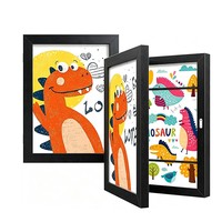 Cadres à œuvres d'art pour enfants interchangeables, lot de 1 - Cadres d'art 8,5x11 pouces pour les dessins des enfants, ouverture frontale, pour l'affichage et le rangement de portefeuilles d'art