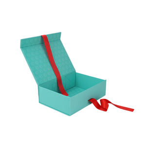 Wholesale Custom Black Collapsible Ribbon Carton Reverse Tuck End <b>Boxes</b> Embossed Magnetic Folding Gift Lid for <b>Chocolate</b> - Product Image 3