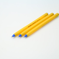 Stylo bille simple Bonvada, largeur d'écriture 1,0 mm, en plastique, économique, pour bureau et école, logo personnalisé, encre multicolore, impression numérique