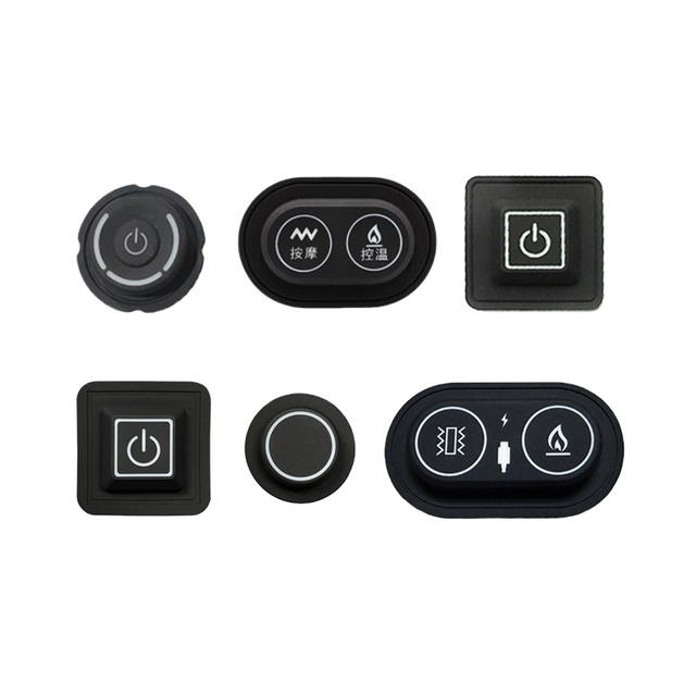 Laser Etched Silicone Rubber Keypad & Keyboard Customizable Button Design
