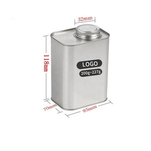 Venta al por mayor redondo cuadrado <span class=keywords><strong>Metal</strong></span> suelto té contenedor de estaño hermético apilable café en polvo latas bote embalaje lata para café - Product Image 4