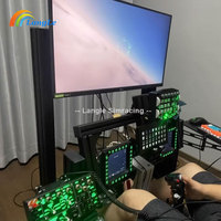 DIY Sim Rig Simulateur de course Trois supports d'écran Supports à triple écran Support de sol Sim Racing Simulateur de vol Support en aluminium