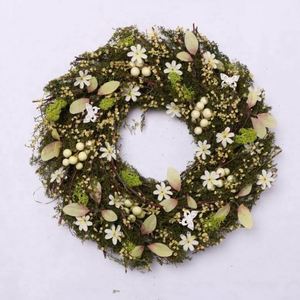 รังนกหวายประดิษฐ์ทำมือ ประตูสปริงตกแต่งบ้านและสวน พวงหรีดอีสเตอร์ - Product Image 6