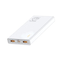 Batería Externa Portátil de Polímero de Litio de 10000 mAh, Estación de Carga Rápida, Carga Inalámbrica, Súper Delgada, para Uso en Exteriores