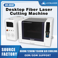 Machine de gravure et de découpe au laser à fibre de bureau LCCN 4040 pour pièces métalliques, codes QR, identification industrielle