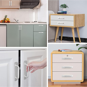 Self-Stick Instant Cabinet Drawer <strong>Door</strong> Adhesive Handles Aluminum Kitchen Cabinet Drawer Pull Handle with Adhesive Sticker - Product Image 6