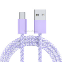 Cable de Carga Rápida USB Trenzado de Nailon, Cable de Datos de Teléfono Android, Tipo C, para Samsung Galaxy S23, iPhone 15 y 16, 1m, 2M, 3m