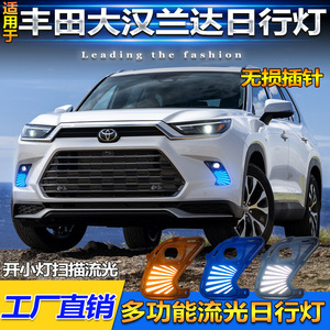 Luz de Circulación Diurna LED, Faros Antiniebla para Toyota Highlander 2024 2025, Versión Estadounidense, Material ABS, Alto Flujo Luminoso - Product Image 3