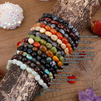 Bracelet classique pour femmes et hommes, bijoux, cadeau tendance, perles de pierres précieuses, pierres précieuses naturelles, améthyste, citrine, quartz
