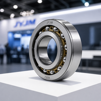 JYJM OEM 7303 Bantalan Bola Kontak Sudut 17x47x14mm Baja Krom Presisi Baris Tunggal CNC Peralatan Mesin Motor Spindle