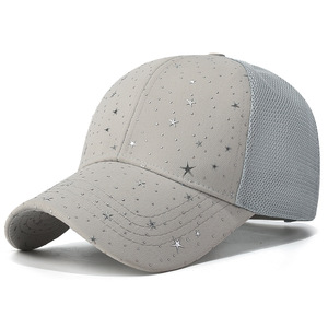 Gorra de béisbol para mujer Starry <span class=keywords><strong>Sky</strong></span> Fashion, visera de malla personalizada para primavera y verano - Product Image 1