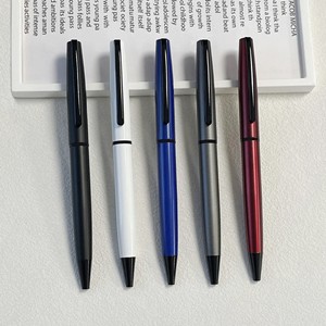 ปากกาลูกลื่นโลหะธุรกิจใหม่ ดีไซน์หรูหรา ผิวสัมผัสแบบด้าน หมุนได้ พร้อมบริการพิมพ์โลโก้บริษัท - Product Image 4