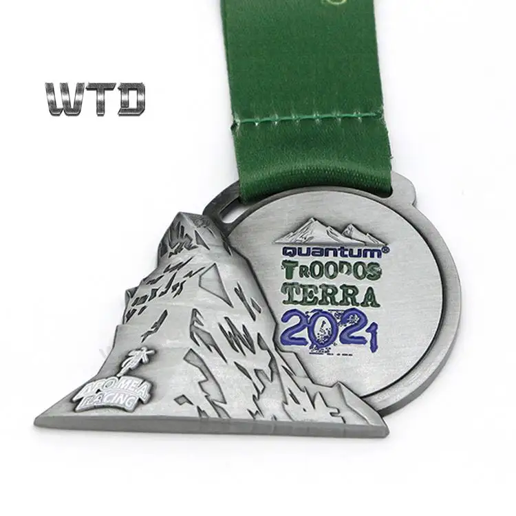 스포츠 사용자 정의 디자인 자신의 실행 수상 마라톤 청동 프리메이슨 메달 장미 산타 메달