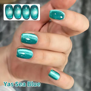 2025 nuevo <span class=keywords><strong>azul</strong></span> púrpura serie <span class=keywords><strong>noche</strong></span> púrpura mar isla estrella Ojo de Gato de larga duración UV LED Gel esmalte de uñas 10ml botella logotipo personalizado - Product Image 6