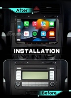 Autoradio 9 pouces pour VW Sharan Jetta Seat Skoda, livraison gratuite UE, unité principale Linux, CarPlay sans fil, Android Auto, GPS Navi, DSP