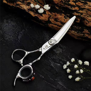 Tijeras de Peluquería Personalizadas de 6 Pulgadas, Tijeras Planas para Adelgazar el Cabello, para Diestros, de Acero Inoxidable SUS440C, para Uso Profesional - Product Image 1