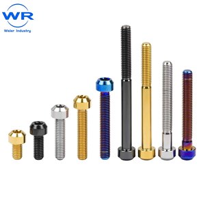Vis en titane M6 x 10 15 20 25 30 35 40 45 50 60 65 70 80 mm à tête Torx pour vélo et moto - Product Image 1