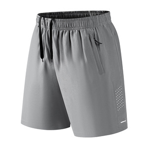 Herensportbroek, sportief model, middelhoge taille, 5 inch, basketbal/running, effen, 100% polyester, sneldrogend, ademend, geweven, knielengte, met trekkoord - Product Image 2