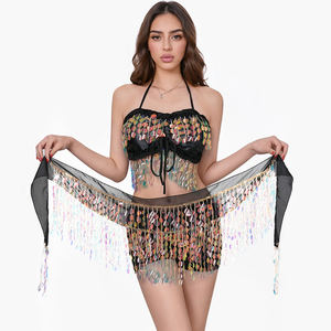 عرض خاص أحدث أزياء رقص غجري مثيرة للبطن بوليوود للسيدات بيع بالجملة ملابس أداء - Product Image 4