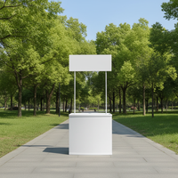 Stand de promotion pliable en plastique léger, table portable pour exposition en plein air, publicité