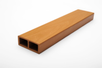 Rucca WPC Bois de teck d'extérieur, tubes en bois, 65*25mm, matériaux de construction et de décoration