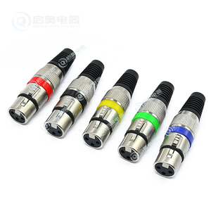 3-pin XLR niken-tấm đồng âm thanh & video kết nối 3 lõi thiết bị đầu cuối Nam Jack cắm với microphone Snap phù hợp - Product Image 2